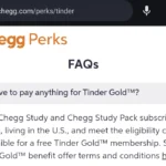 Enjoy Tinder Gold with Chegg's Help